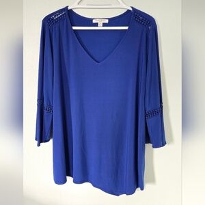 Studio Works Blue Bell Sleeve Shirt Size 2X